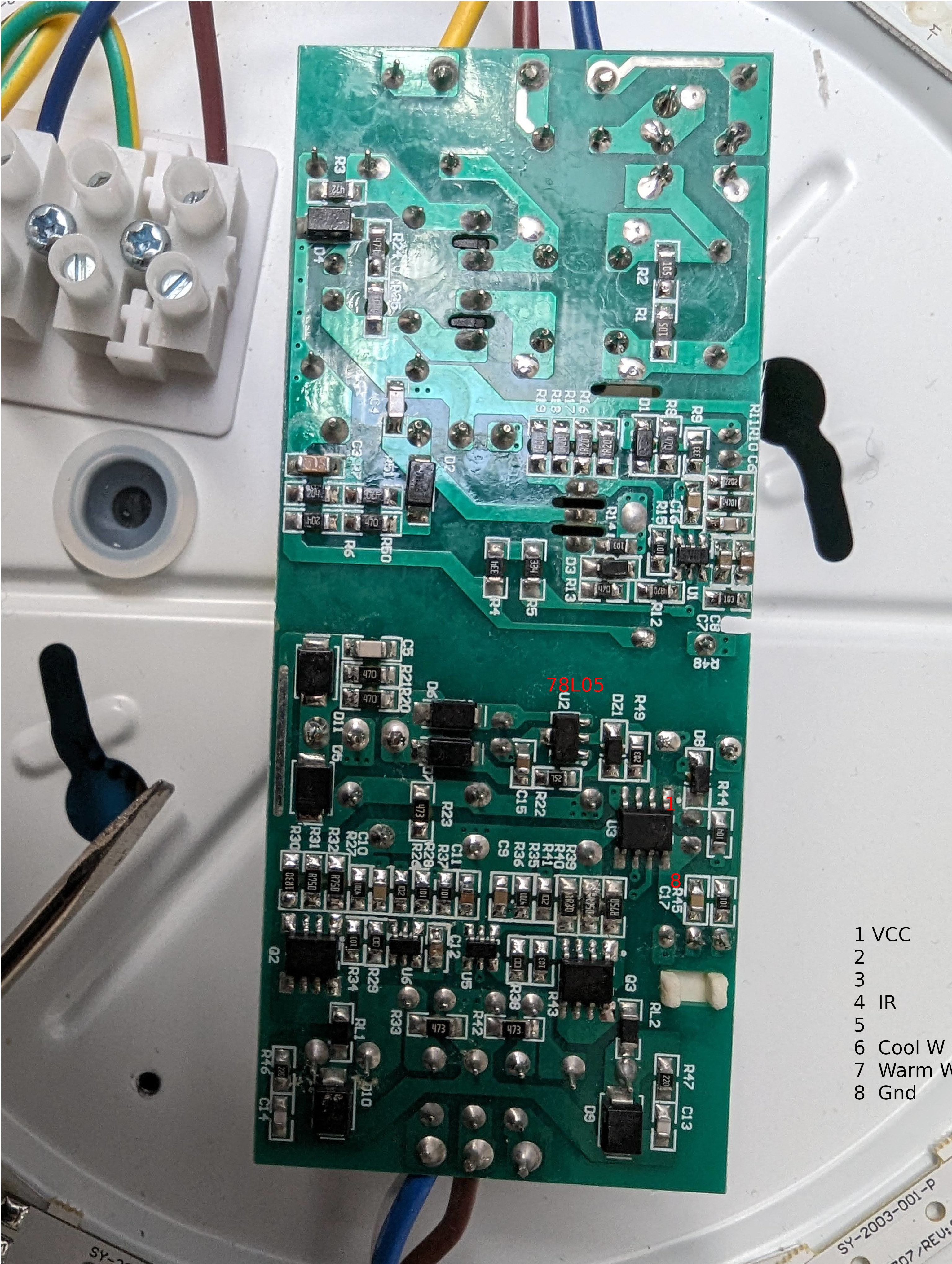 Light controller PCB and pinout